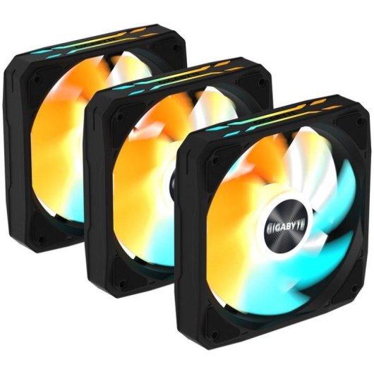 Ventilador suplementario Gigabyte EZ-Chain Fan 120 120mm 2200RPM ARGB pack 3