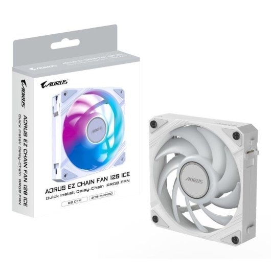 Ventilador suplementario Gigabyte AORUS EZ Chain Fan 120mm 2000RPM con LED RGB