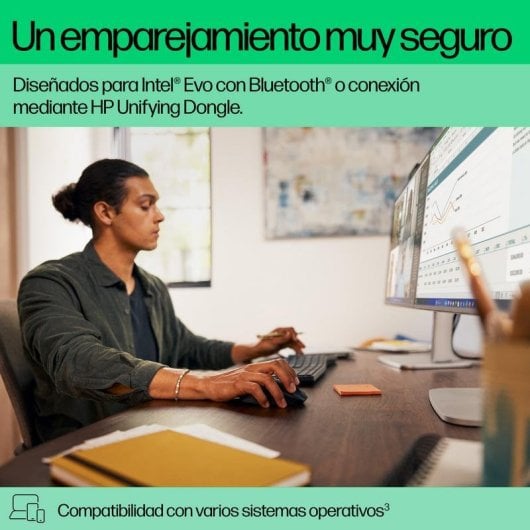 Teclado HP 680 Comfort inalámbrico completo con Bluetooth y ratón incluido