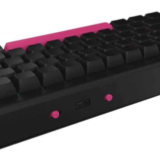 Teclado NUBI NK68 Pro Black mecánico inalámbrico compacto RGB hot-swappable