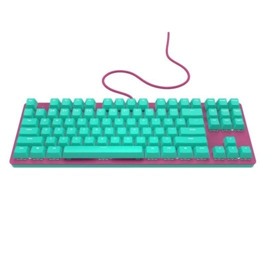 Teclado NUBI NK87 Ice mecánico compacto con iluminación RGB y anti-ghosting