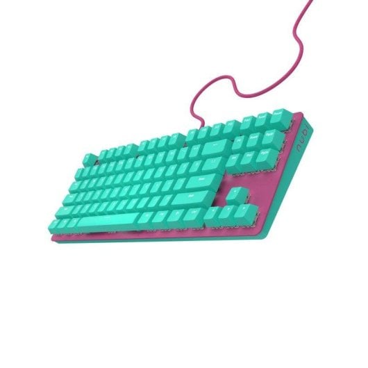 Teclado NUBI NK87 Ice mecánico compacto con iluminación RGB y anti-ghosting