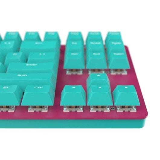 Teclado NUBI NK87 Ice mecánico compacto con iluminación RGB y anti-ghosting