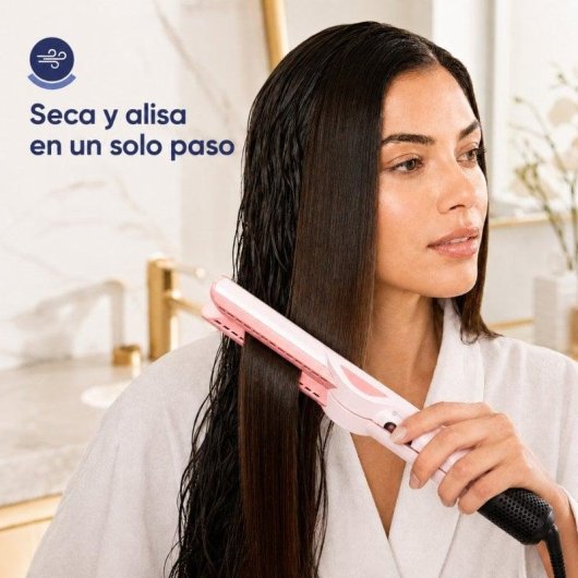Origial Care&Beauty Style 6in1 Plancha de pelo con aire, 1400W, rosa