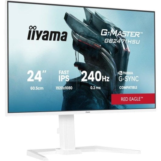 Monitor iiyama GB2471HSU-W1 24" FullHD 240Hz Fast IPS HDR10 G-SYNC FreeSync 0,3ms Weiß