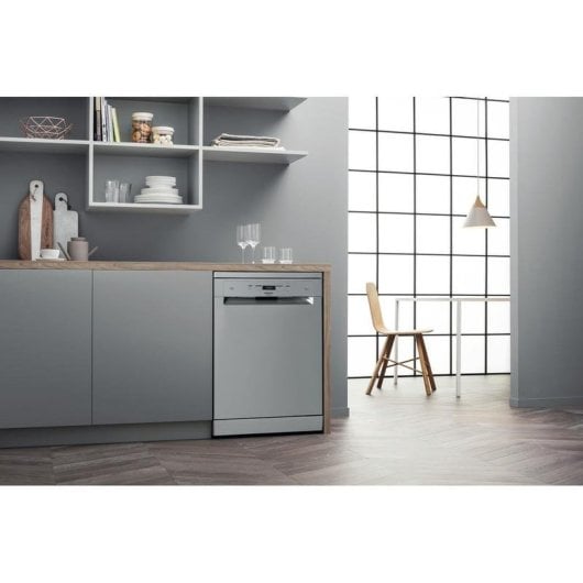 Lavavajillas Hotpoint HFC 3C26 CW X 14 Serviços Classe E AquaStop Secagem Automática