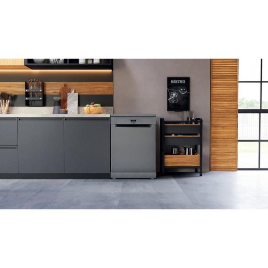 Lave-vaisselle Hotpoint HA2FFD14BX 14 Couverts D Inox Affichage Départ Différé