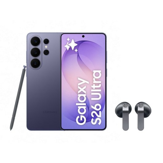 Samsung Galaxy S26 Ultra 5G 12GB 256GB 6.9" Violeta Cobalto + Galaxy Buds4 Negros