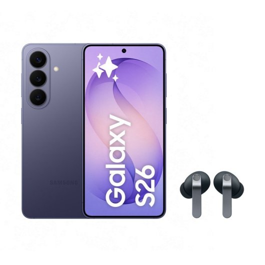 Samsung Galaxy S26 5G 12GB 256GB 6.3" Violeta Cobalto + Galaxy Buds4 Pro Negros