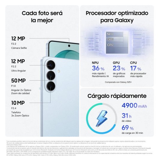 Samsung Galaxy S26 Plus 5G 12GB 512GB 6.7" Blanco + Galaxy Buds4 Pro