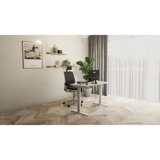 Scrivania Urban Factory EED25UF elettrica bianca regolabile 770x520 mm