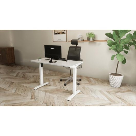 Scrivania Urban Factory EED25UF elettrica bianca regolabile 770x520 mm