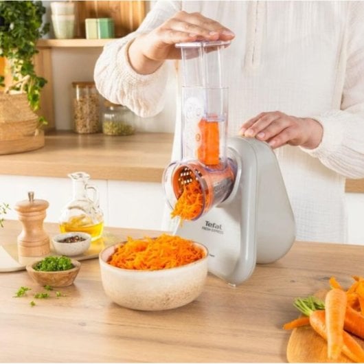 Rallatore elettrico Tefal DN853BE0 Fresh Express 3 coni intercambiabili crema