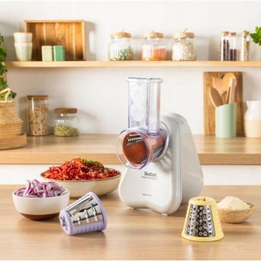 Rallatore elettrico Tefal DN853BE0 Fresh Express 3 coni intercambiabili crema