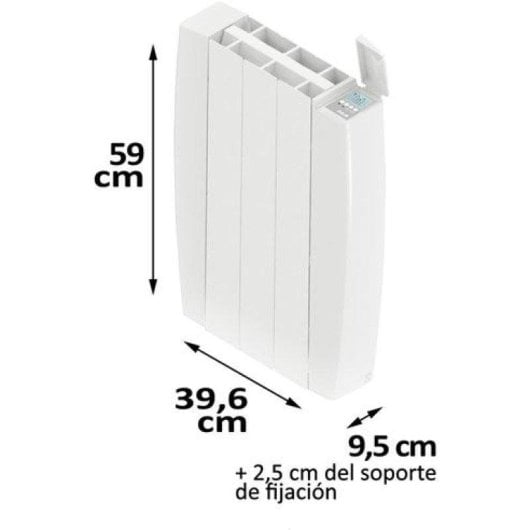 Emisor Térmico Hjm INDALS500 WIFI DIRECT 500W 3 Elementos Wifi Programable Alexa Google