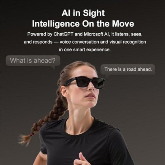 Gafas Inteligentes Astraux Sunlasses Vintage Cámara Integrada UV400 Negras