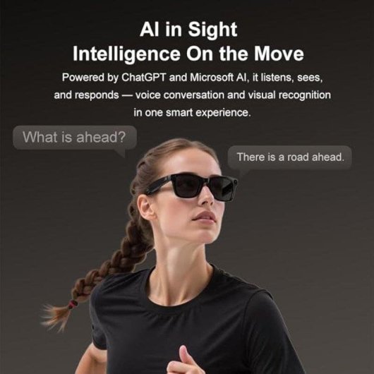 Oculos Astraux Sunlasses Vintage Preto Bluetooth Camera UV400