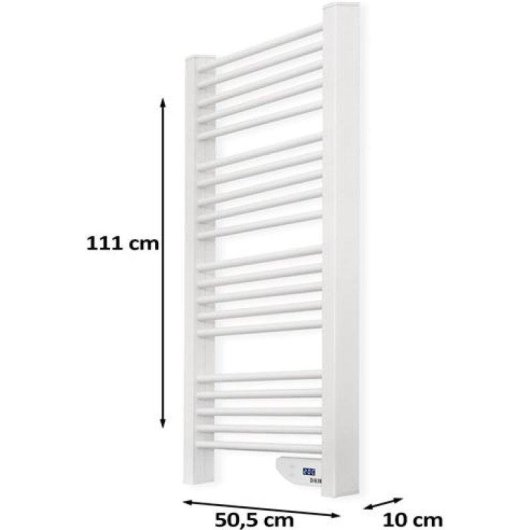 Toallero Eléctrico Hjm Loren 750W Protección IP24 Aluminio Montaje Pared