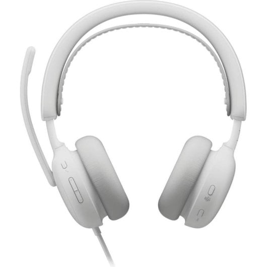 Auriculares Logitech Zone Wired 2 com fio USB-C/USB-A Cancelamento de Ruído Microfone Branco
