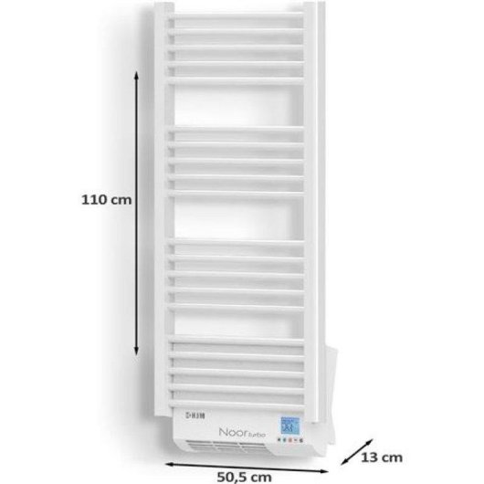 Toallero Eléctrico Hjm NOORturbo750 750W 18 Barras Protección IP24