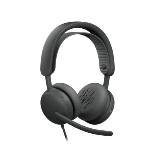 Auriculaires Logitech Zone Wired 2 filaires USB-C/USB-A avec réduction de bruit, micro, graphite