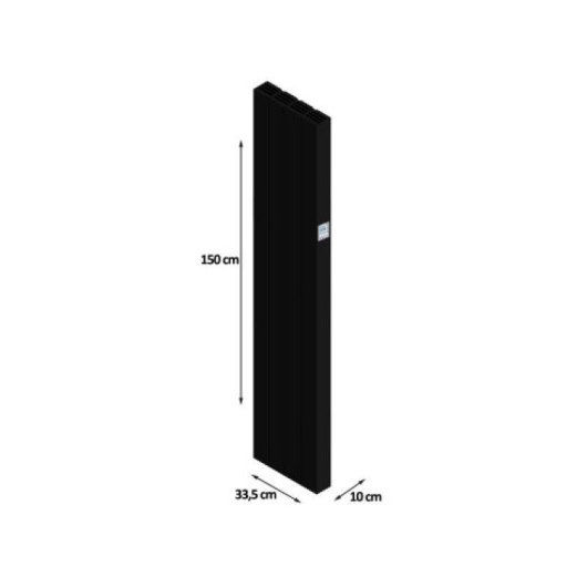 Radiador Eléctrico Hjm AVA V 1000N Wifi 1000W Control Wifi Bajo Consumo Vertical
