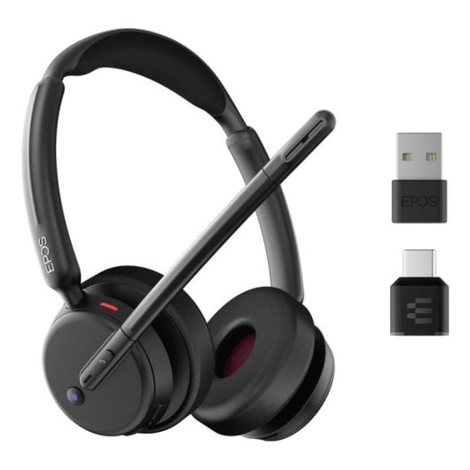 Auriculares EPOS IMPACT 500 MS UC Duo inalámbricos Bluetooth USB-C Cancelación de Ruido Schwarz