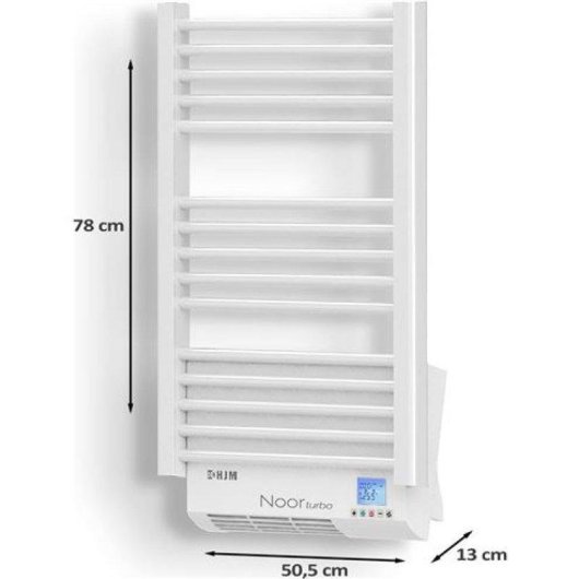 Toallero Eléctrico Hjm NOORturbo500 500W 12 Barras Protección IP24