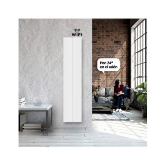 Radiador Eléctrico Hjm AVA V 1000W Wifi Vertical Programable Bajo Consumo