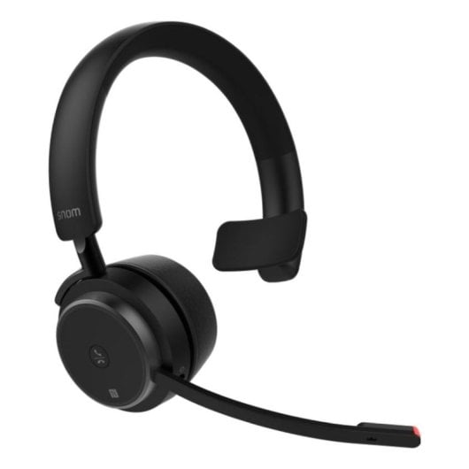 Auriculares Snom A350M sans fil Bluetooth avec annulation de bruit, micro perche et USB-C noirs