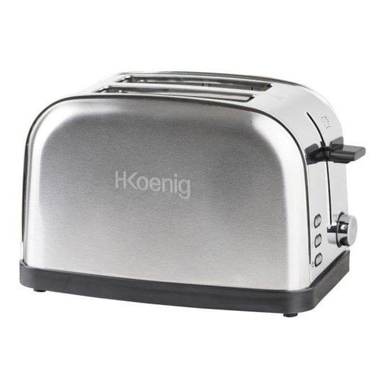 Tostadora HKoenig TOAS7 2 Ranuras Largas Acero Inoxidable 850 W 7 Niveles