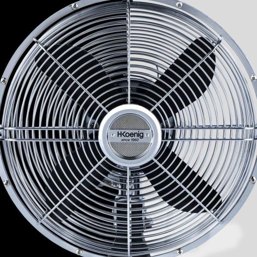 Ventilador HKoenig Joe50 Retro Vintage 3 Velocidades Metal 25 cm