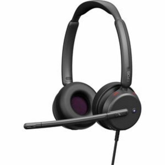 Auriculares EPOS IMPACT 400 MS UC con cable USB-C y USB-A Cancelación de Ruido Negros