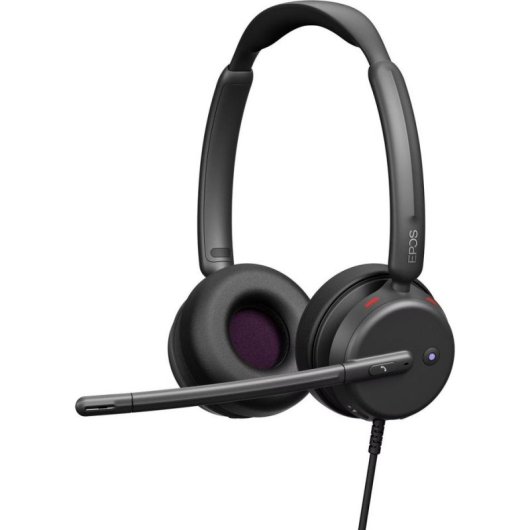 Auriculares EPOS IMPACT 400 MS UC con cable USB-C y USB-A Cancelación de Ruido Negros