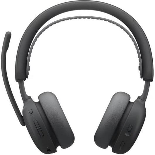 Casque Logitech Zone Wireless 2 sans fil Bluetooth avec réduction de bruit, micro double, USB-C, usage professionnel, graphite