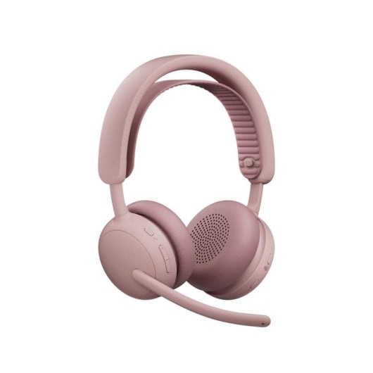 Auriculaires Logitech Zone Wireless 2 sans fil Bluetooth avec réduction de bruit, micro et USB-C, usage professionnel, rose