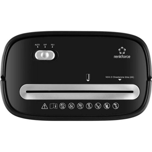 Distruggidocumenti Roline RF-6676272 microtaglio P-5 6 fogli 15L nero