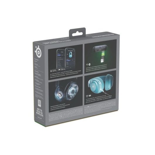 Auriculares SteelSeries Arctis Nova 3X kabellos Bluetooth Gaming mit Geräuschunterdrückung, Aqua