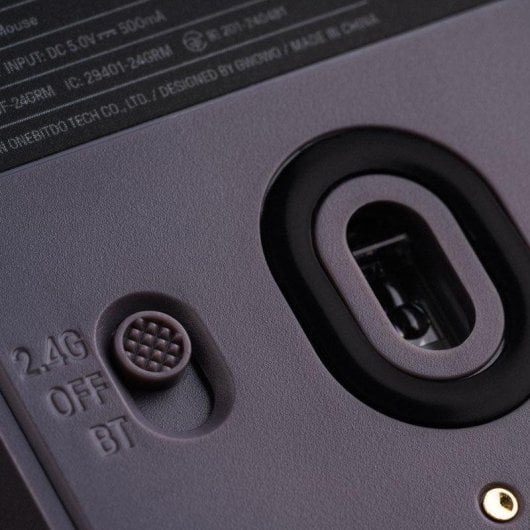 Souris 8Bitdo Retro R8 NES Edition Bluetooth 26000 DPI Gris Blanc Base de charge