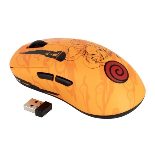 Ratón Konix Naruto 80389000014 Inalámbrico USB-C 26000 DPI Naranja RGB 7 Botones