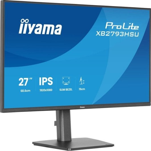 Monitor PC iiyama ProLite XB2793HSU-B1 27" FullHD 120Hz IPS Pivot USB Altoparlanti 1ms