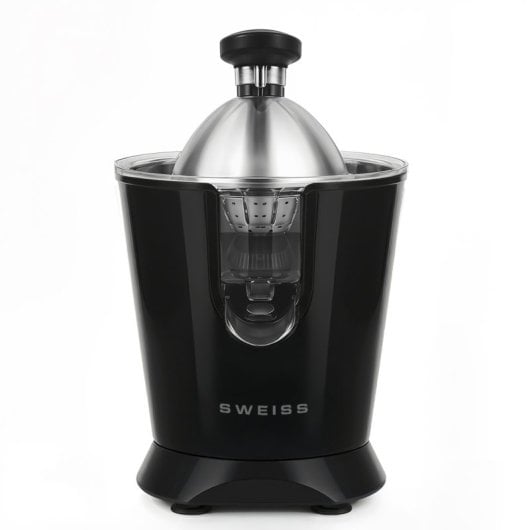 Espremedor elétrico Sweiss Zest9 de 160 W com braço de pressão e sistema anti-gotejamento.