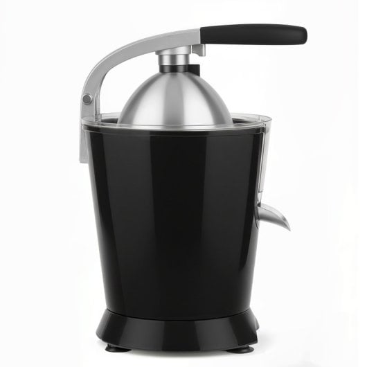 Espremedor elétrico Sweiss Zest9 de 160 W com braço de pressão e sistema anti-gotejamento.