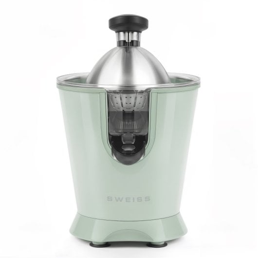 Extrator de sumo elétrico Sweiss Zest7 de 160 W com braço de pressão e sistema anti-gotejamento.