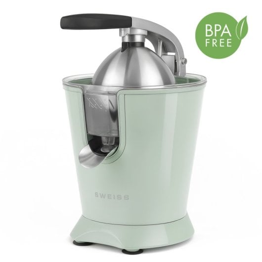Extrator de sumo elétrico Sweiss Zest7 de 160 W com braço de pressão e sistema anti-gotejamento.