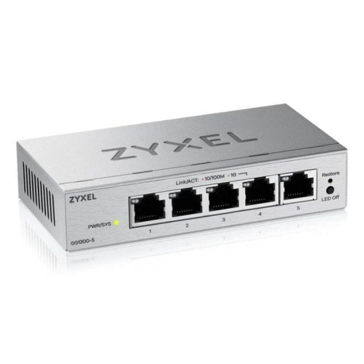 Switch gestito Zyxel GS1200-5V3 5 porte Gigabit senza ventola desktop