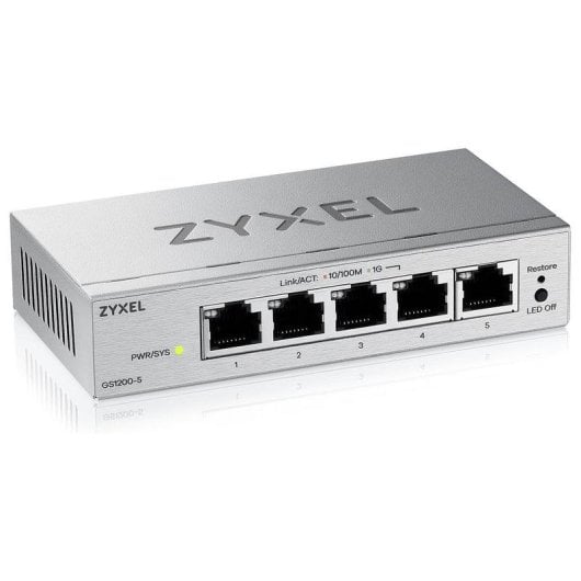 Switch gestito Zyxel GS1200-5V3 5 porte Gigabit senza ventola desktop