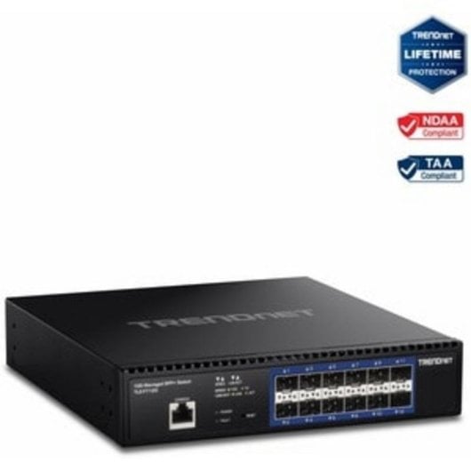 Switch TRENDnet TL2-F7120 12 portas SFP+ 10G Gerido Rack 1U