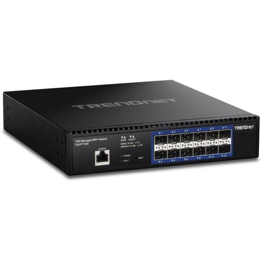 Switch TRENDnet TL2-F7120 12 portas SFP+ 10G Gerido Rack 1U