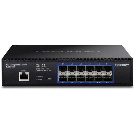 Switch TRENDnet TL2-F7120 12 portas SFP+ 10G Gerido Rack 1U